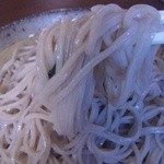 信州蓼科 麺 - そばのアップ写真