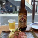 Sakaba Orin - 瓶ビール（380円＋税）
                        ローストビーフ（790円＋税）