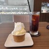 洋菓子店 パティスリー オリヴィエール - ジェラートダブル(バニラミルク&リモーネ)とアイスコーヒー