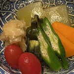 しおて - 季節野菜の焚き合わせ（冷製）