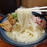 自家製さぬきうどんと肉 新橋甚三 - 冷スペシャル（豚肉・鶏天）（特大３玉）940円
