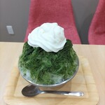 たい焼き あかり - 抹茶かき氷(ミニサイズ、あずきなし、エスプーマバージョン)
