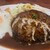 洋食 みやもと - 料理写真:アツアツハンバーグ、肉汁がじわぁとでてきてる。