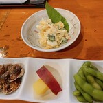 しみず - 前菜とポテサラ