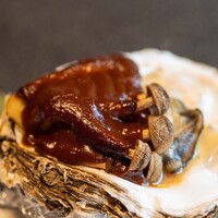 日本料理 梅林 - 2023.8 徳島県産天然岩牡蠣田楽 長葱 しめじ