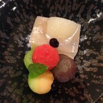 懐石 榎亭 - デザートも別腹ではありません。ちゃんと流れにそった味わい方で全体的に物語みたいなお食事でした。