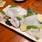 まいもんや かっぱ - 2023年8月　白イカの刺身