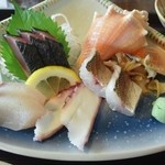 平野鮮魚 - お刺身定食￥８００のお刺身♪