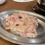 炭火のあんざい - 上ホルモン　鮮度が素晴らしい。柔らかくで美味。