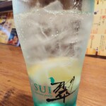 立ち呑み屋 - 翠ジンソーダレモン430円
