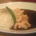 マイヅルカレー - カレー大盛り＋シュリンプ\600