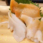 寿司 魚がし日本一 - 貝三種盛りをつまみで