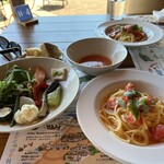 Nouka Resutoran Haru Sansan - トマトがとても濃厚なパスタでした