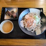 Amidasoba Hanare - 越前おろしそば並の焼鯖寿司セット