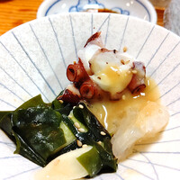 富久鮨 池袋西口店 - クラゲ、タコ、わかめのぬた