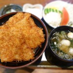 Tonkatsu Masachan - 並かつ丼、サラダセット