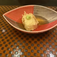天ぷら 銀座おのでら 並木通り店 - 天ぷら前に軽く一口