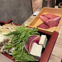 黄金出汁しゃぶと江戸前寿司 肉のあさつ 梅田お初天神店 - 