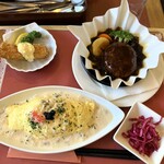 ロイヤルホスト - 洋食小皿 海老と蟹のグラタン＆ビーフシチュー