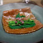 USHIGORO S. - 特選サーロインと香味野菜の焼きしゃぶしゃぶ