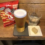 麹町いづみや しろ - 99.カルビーかっぱえびせん、熊本 五ッ木 山うにとうふ、あがりビール