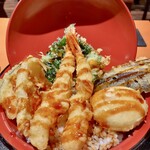 錦　平野 - 上天丼のアップ