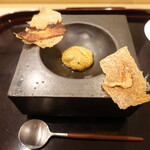 あま木 - あん肝ペースト、しゃり煎餅