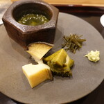 あま木 - 鮑の肝ソース