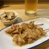 利根 - 料理写真:鶏皮のみそ炊き ¥550/2本