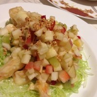 筑紫樓 銀座店 - 大正海老のフルーツソース和え