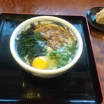 久松うどん　はなしょう - 肉わかめたまごとたきこみごはん