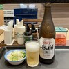 Matsuya - 瓶ビール390円、お新香90円