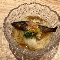 寿司 はせ川 心斎橋本店 - 冷し鉢
                      鮎素麺