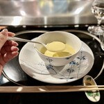 銀座うかい亭 - 冷たいとうもろこしのスープ