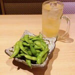 東北うまいもん郷土料理個室居酒屋 奥羽本荘 - 枝豆は必須！