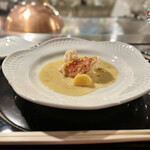 銀座うかい亭 - 伊勢海老はオレンジのソースで