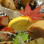 新中国料理 HARAKAWA - 前菜盛り合わせ・・・UP・・・紅葉がビジュアルGOOD♪