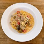 Osteria Sato - サルシッチャとナスのトマトクリーム