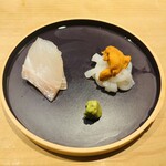 鮨 一二郎 - ヒラメ、アカイカ、雲丹