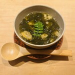 鮨 一二郎 - アサリとワカメの茶碗蒸し