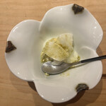 鮨 一二郎 - 牛乳シャーベット、バナナ、青きな粉