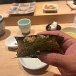 鮨 一二郎 - トロたく海ぶどうのせ