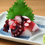 Octopus sashimi