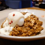 RISE ON CAFE - とろ玉スパイシーキーマカレーをAセットで(1,450円)