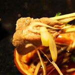 粋な肉 - 牛タンの肉炊き鍋