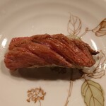 山海づくし勝也 - 仙台牛の握り