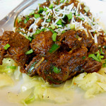 アーンドラ・ダイニング - マトンヴェプドゥ