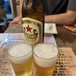 赤羽 トロ函 - 大瓶赤星で乾杯