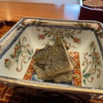 日本料理 別府 廣門 - ②佐伯 黒鮑 真空蒸し かぼす果汁を掛け 鮑のすりながし