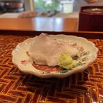 日本料理 別府 廣門 - ⑥佐伯 天然 真鯛 眼前活け締め 腹身炭火炙り